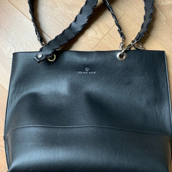 Céline Dion black Tote bag with a little pocket - Picture 2 of 11